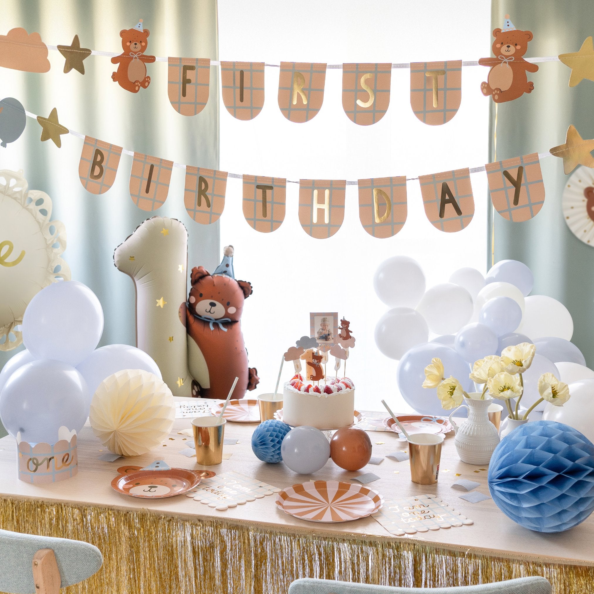 Teddy Bear 1st Birthday Party Decorations Little Big Party Co