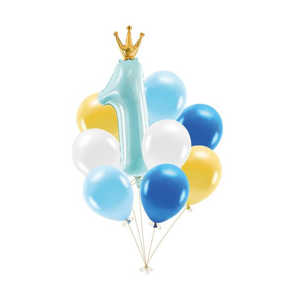 1st Birthday Blue Balloon Set- 1st Birthday Party Balloons Balloons 1st Birthday Blue Balloon Set