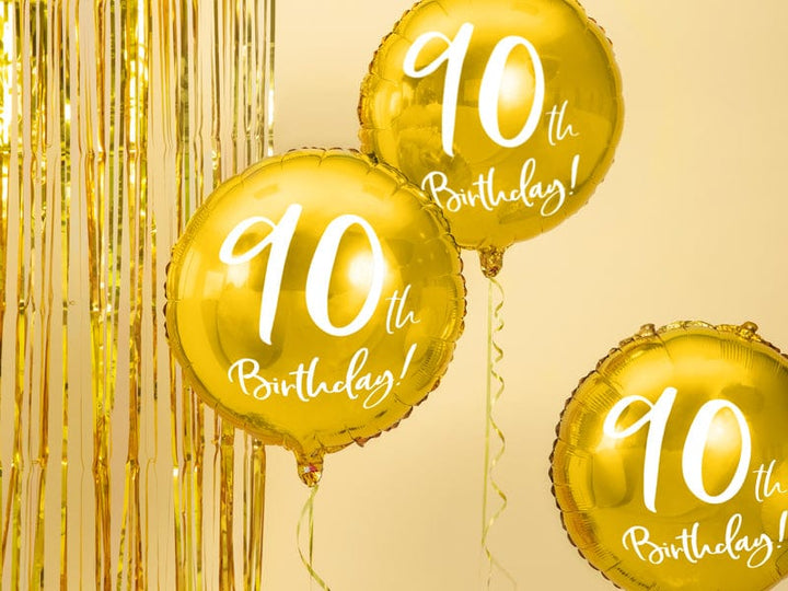 Balloons 90th Birthday Gold Foil Balloon