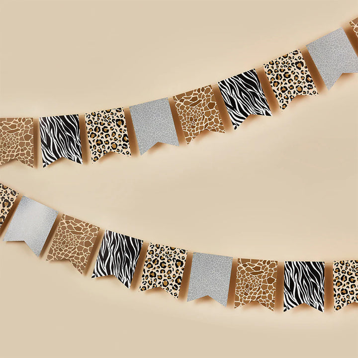 Safari Animal Print Party Bunting