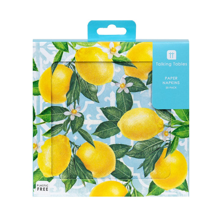 Paper Napkins Amalfi Lemon Party Paper Napkins x 20