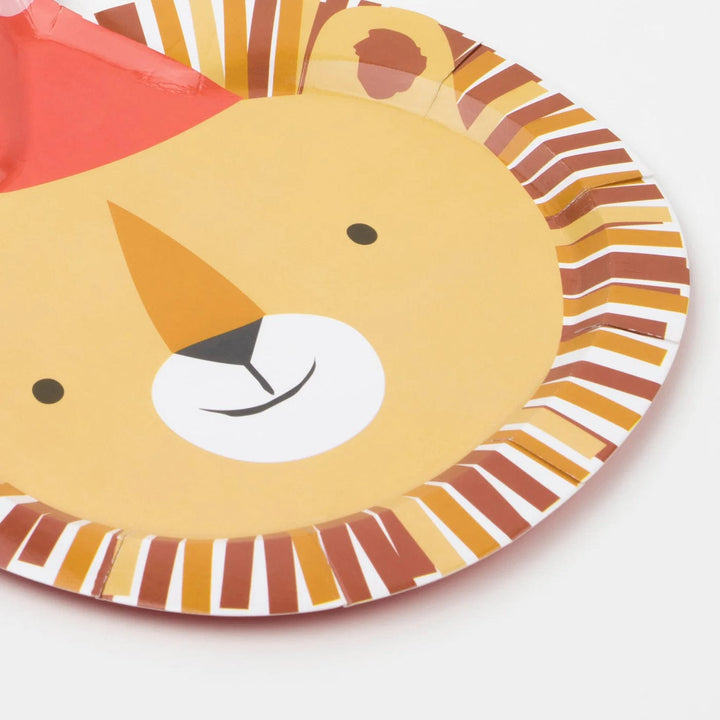 Animal Parade Party Plates x 8 - Meri Meri Safari Party Supplies party plates Animal Parade Party Plates x 8