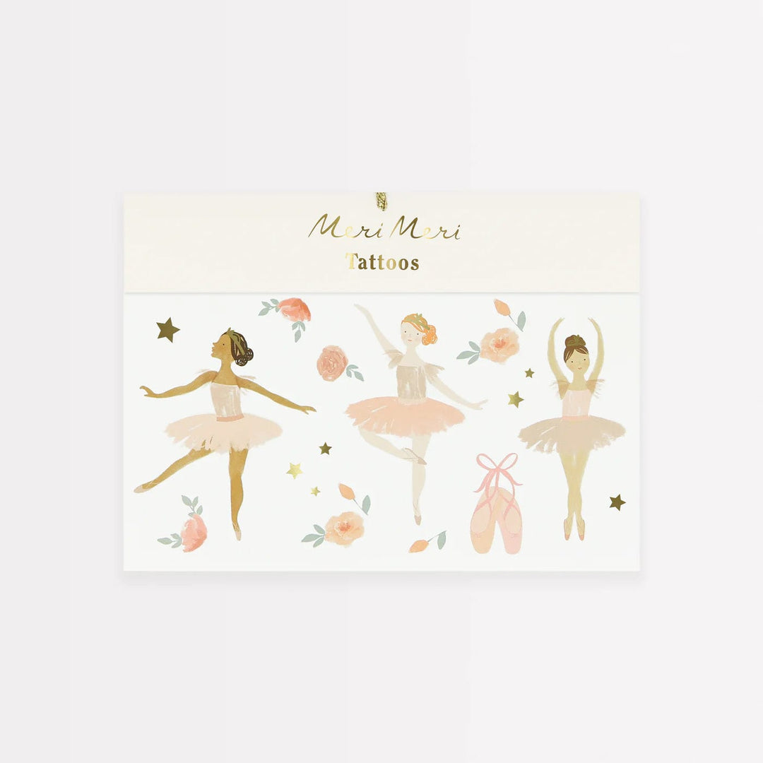 Ballerina Party Temporary Tattoos (x 2 sheets) - Ballet Party Supplies temporary tattoos Ballerina Party Temporary Tattoos (x 2 sheets)