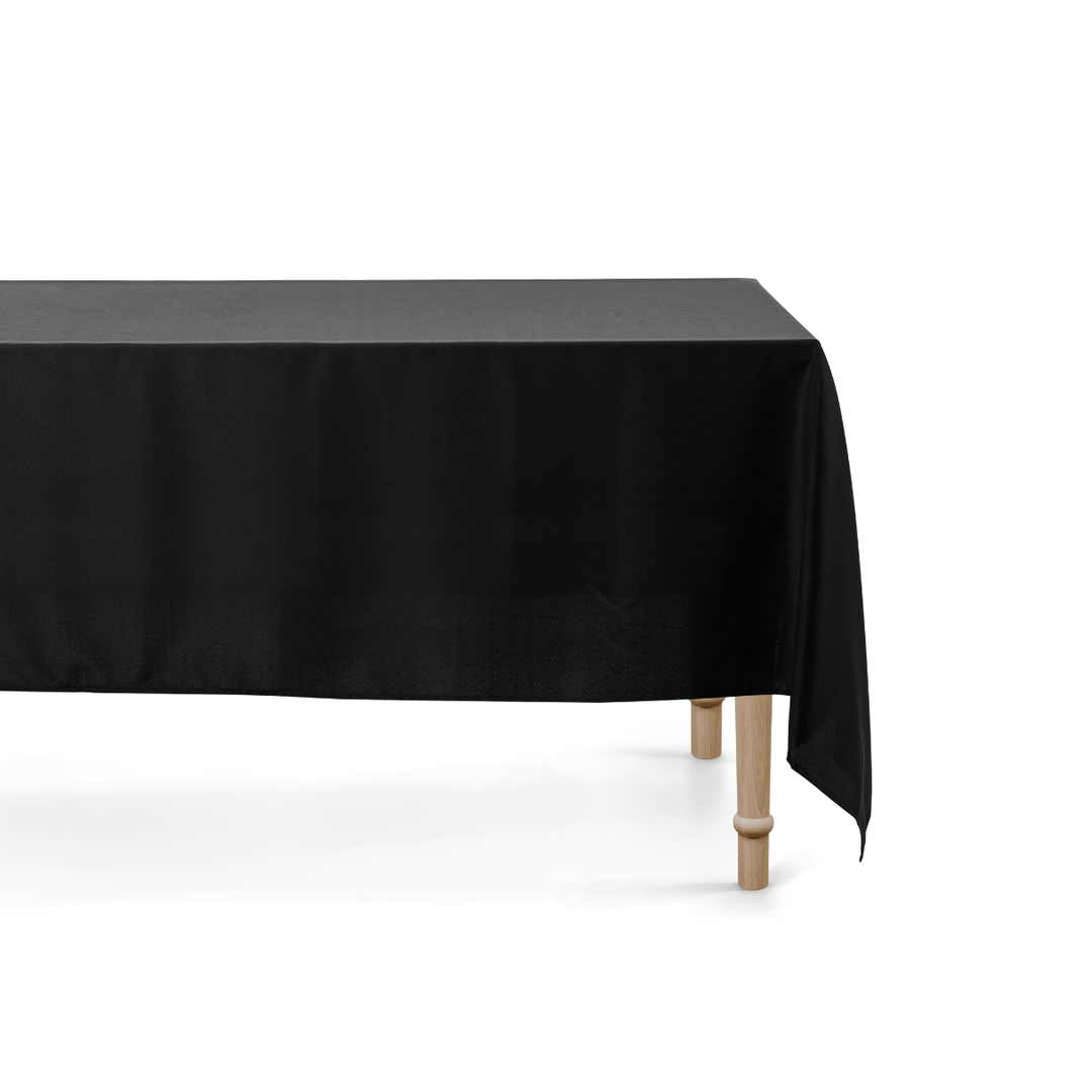 Black Fabric Party Tablecloth - Black Party Tableware Tablecloths Black Fabric Party Tablecloth