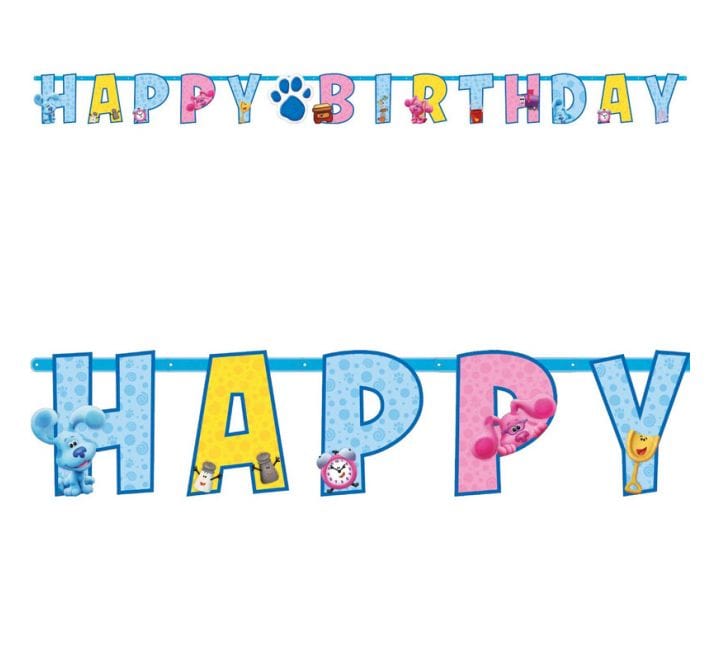 Blues Clues Party Happy Birthday Banner – Little Big Party Co.