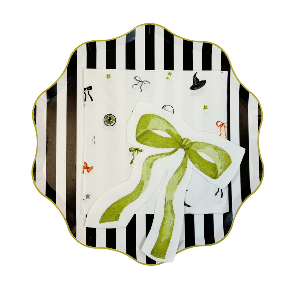 Bows & Boos Halloween Patterned Party Napkins x 24 - Josi James Paper Napkins Bows & Boos Halloween Patterned Party Napkins x 24