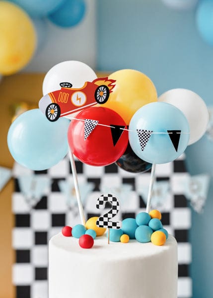 Chequered Flag Number 2 Candle - Birthday cake candles Birthday Candles Chequered Flag Number 2 Candle