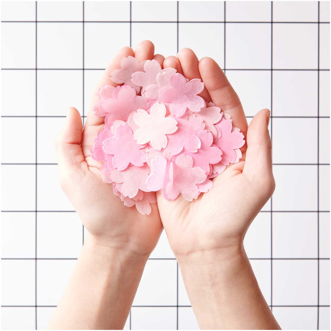 Cherry Blossom Pink Confetti Mix - Floral Party Supplies Confetti Cherry Blossom Pink Confetti Mix