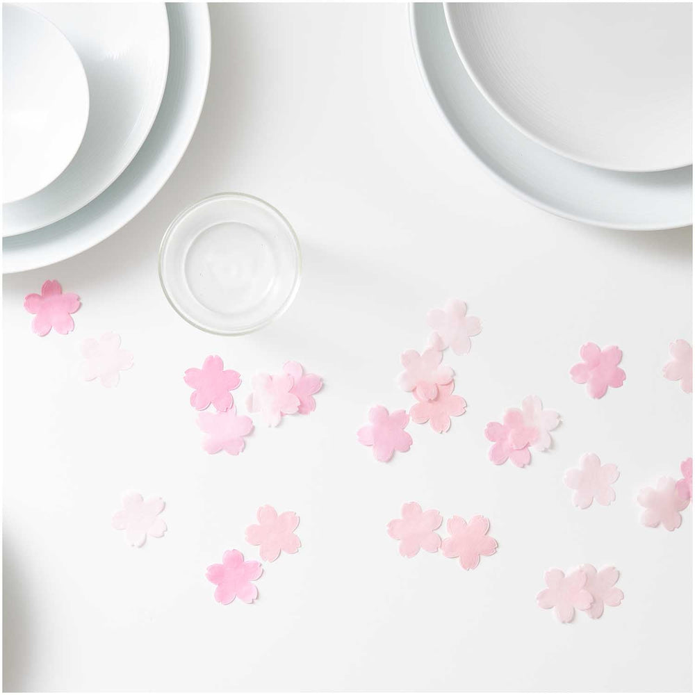 Cherry Blossom Pink Confetti Mix - Floral Party Supplies Confetti Cherry Blossom Pink Confetti Mix