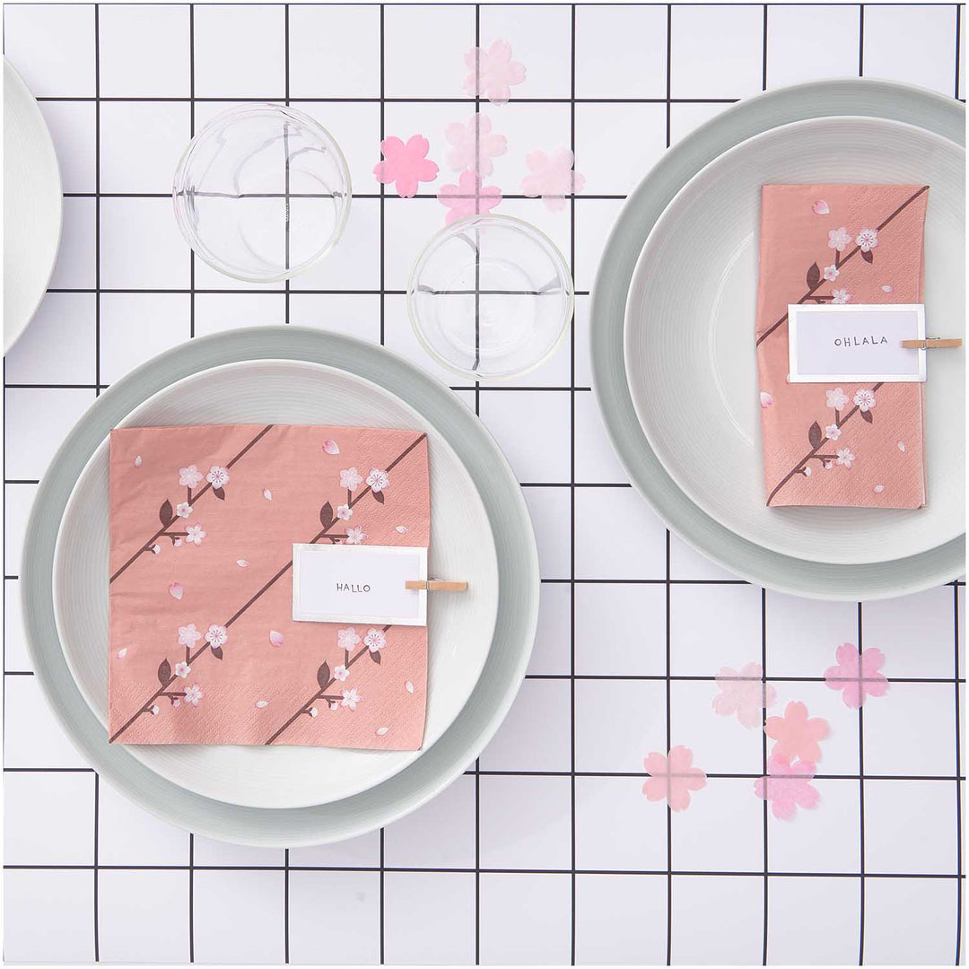 Cherry Blossom Pink Confetti Mix - Floral Party Supplies Confetti Cherry Blossom Pink Confetti Mix