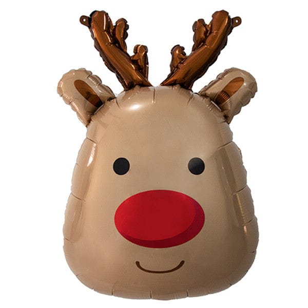 Christmas Balloons - Reindeer Head Foil Balloon (30 inch) Balloons Reindeer Head Foil Balloon (30 inch)