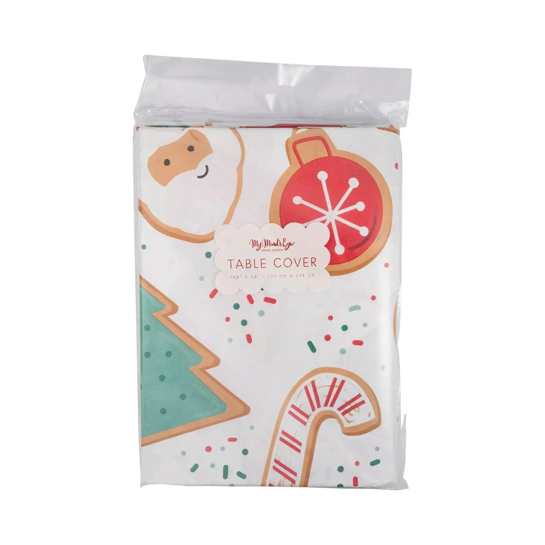 Christmas Cookie Treats Paper Table Cover - Christmas Tableware Tablecloths Christmas Cookie Treats Paper Table Cover