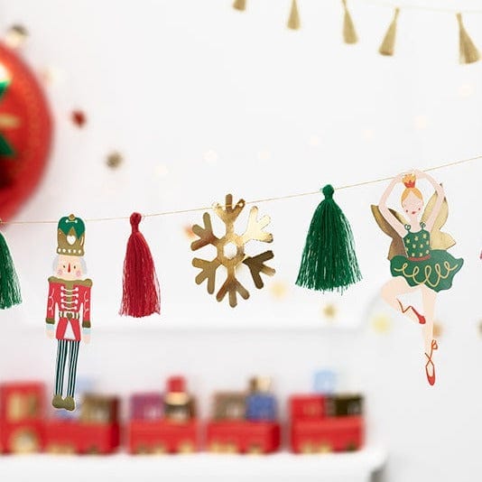 Christmas Decorations - Nutcracker Christmas Garland - 2m Bunting Nutcracker Christmas Garland - 2m