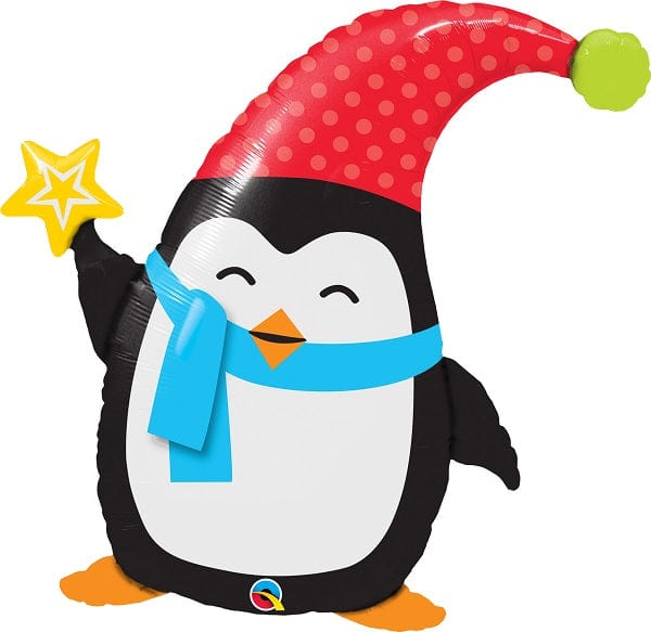 Christmas Elfin Penguin Super Shape Foil Balloon Balloons Christmas Elfin Penguin Super Shape Foil Balloon