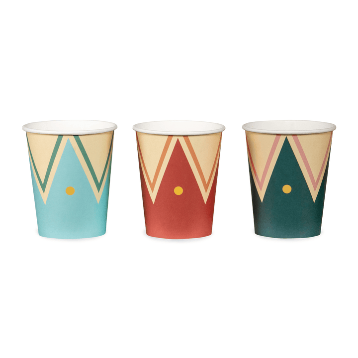 Circus Party Cups x 6 - Circus Theme Party Supplies Disposable Cups Circus Party Cups x 6