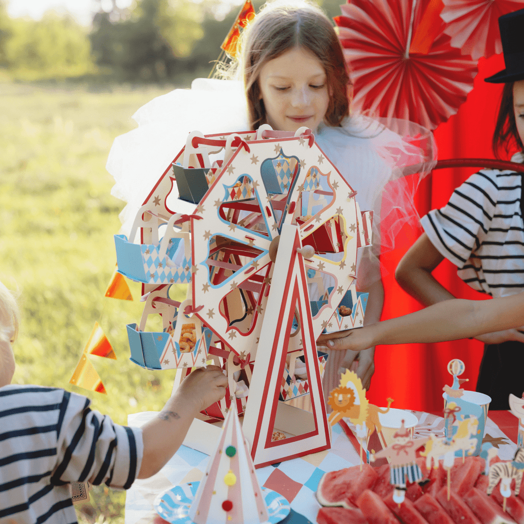 Circus Party Ferris Wheel Snack Stand - Circus Theme Decorations snack box Circus Party Ferris Wheel Snack Stand