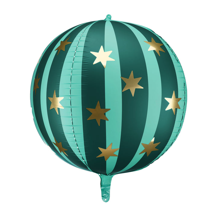 Circus Party - Green Starry Ball Foil Balloon –  75 cm Foil Balloon Green Starry Ball Foil Balloon –  75 cm