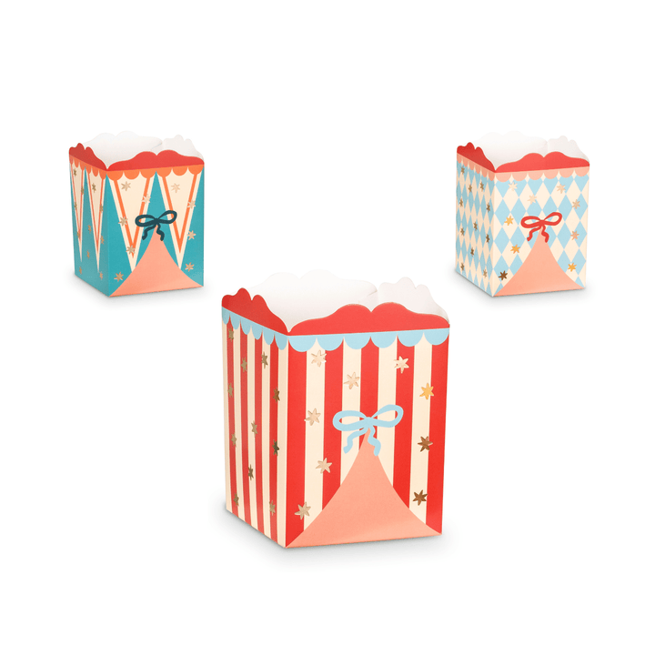 Circus Party Snack Boxes – Set of 6 - Circus Theme Decorations party box Circus Party Snack Boxes – Set of 6