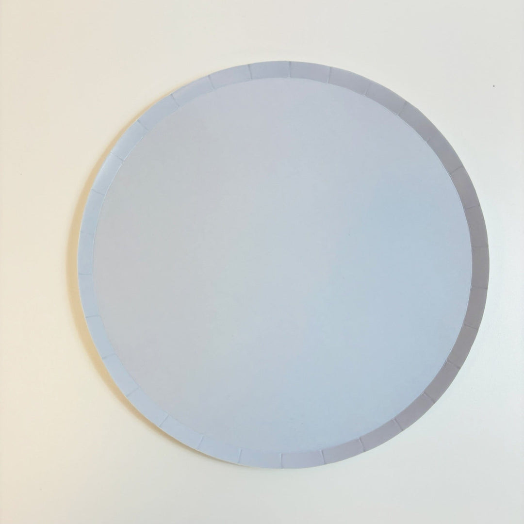 Classic Baby Blue Party Plates x 12 - Blue Party Supplies Disposable Plates Classic Baby Blue Party Plates x 12