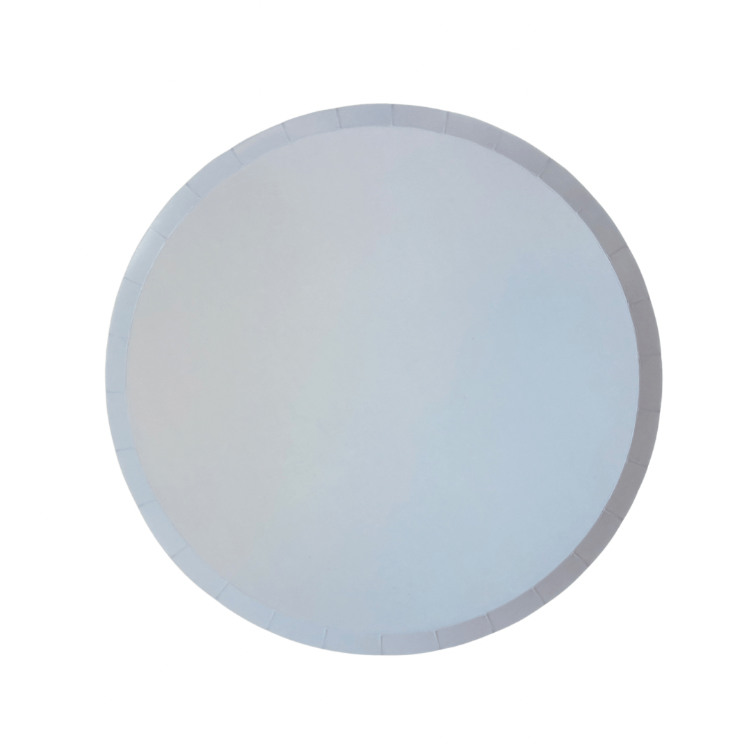 Classic Baby Blue Party Plates x 12 - Blue Party Supplies Disposable Plates Classic Baby Blue Party Plates x 12