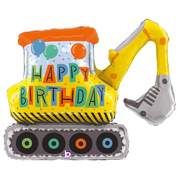 Construction Birthday Party Excavator Foil Balloon Balloons Construction Birthday Party Excavator Foil Balloon