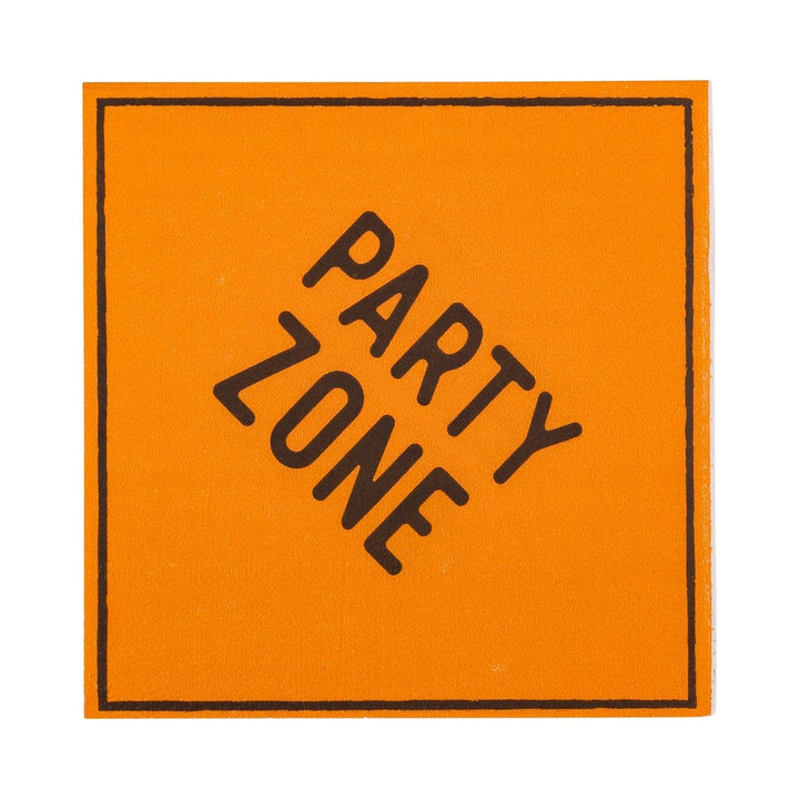 Construction Sign Party Cocktail Napkins x 24 - Construction Party Decorations Paper Napkins Construction Sign Party Cocktail Napkins x 24