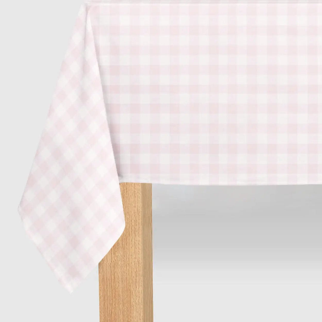 Coterie Party Supplies - Pink Gingham Paper Tablecloth Tablecloths Pink Gingham Paper Tablecloth