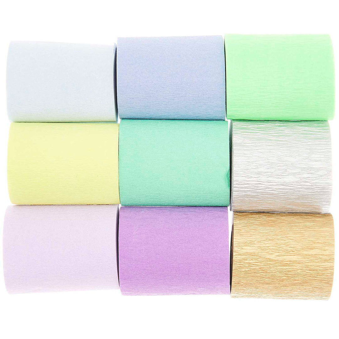 Crepe Paper Streamer Set - Ocean - Mermaid Birthday Party streamers Crepe Paper Streamer Set - Ocean Mix