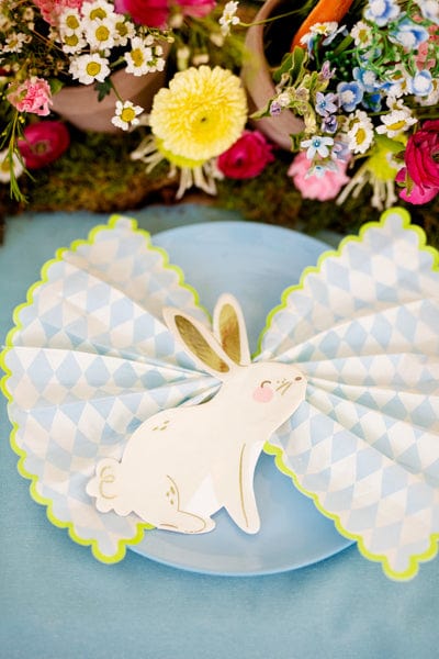 Cute Bunny Shaped Paper Napkins - Easter Party Supplies UK Paper Napkins Cute Bunny Shaped Paper Napkins x 20