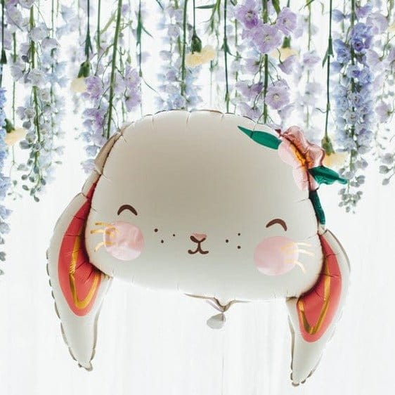 Cute Rabbit Head Foil Balloon - Party Deco Balloons Cute Rabbit Head Foil Balloon