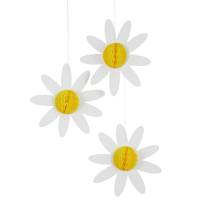 Hanging Decoration Daisy Hanging Honeycomb Decorations x 3