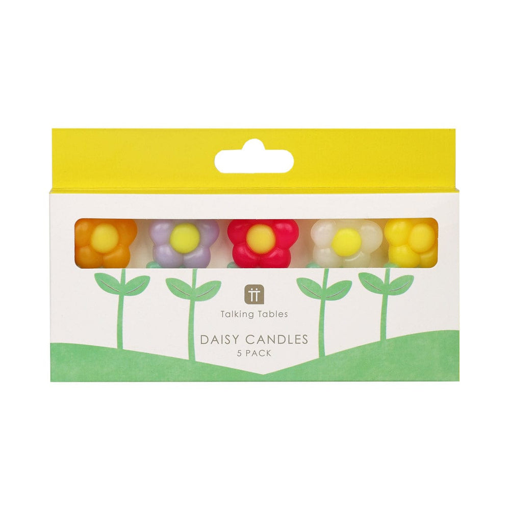 Daisy Multi Coloured Birthday Candles - 5 Pack - Daisy Party Candles Birthday Candles Daisy Multi Coloured Birthday Candles - 5 Pack