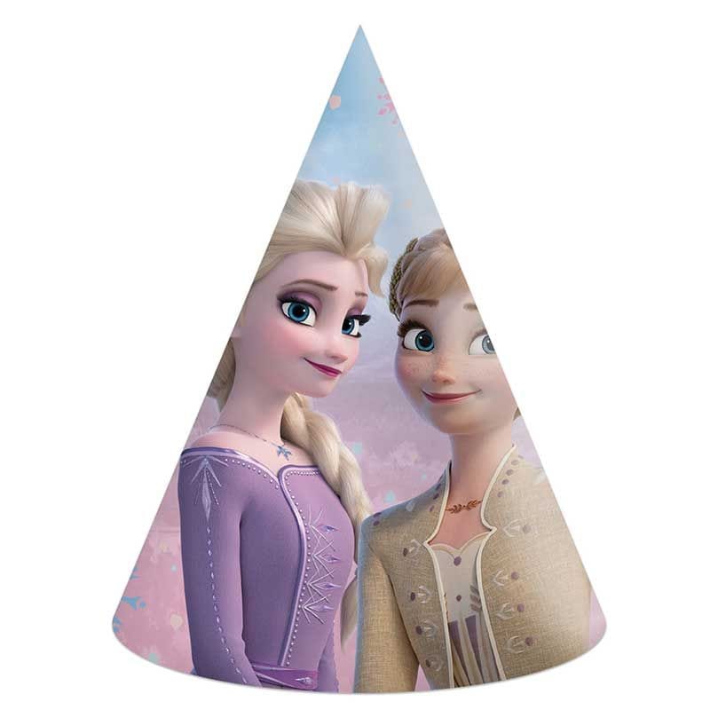 Disney Frozen Party Hats x 6 - Frozen Party Supplies Party Hats Disney Frozen Party Hats x 6