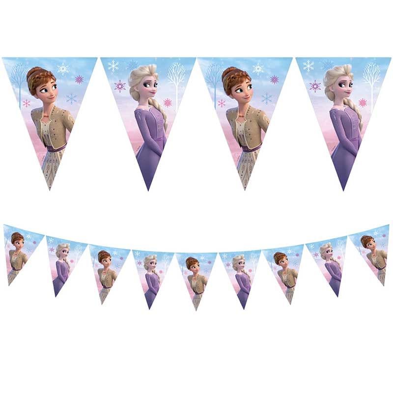 Disney Frozen Party Triangle Flag Banner - Frozen Party Decorations Bunting Disney Frozen Party Triangle Flag Banner