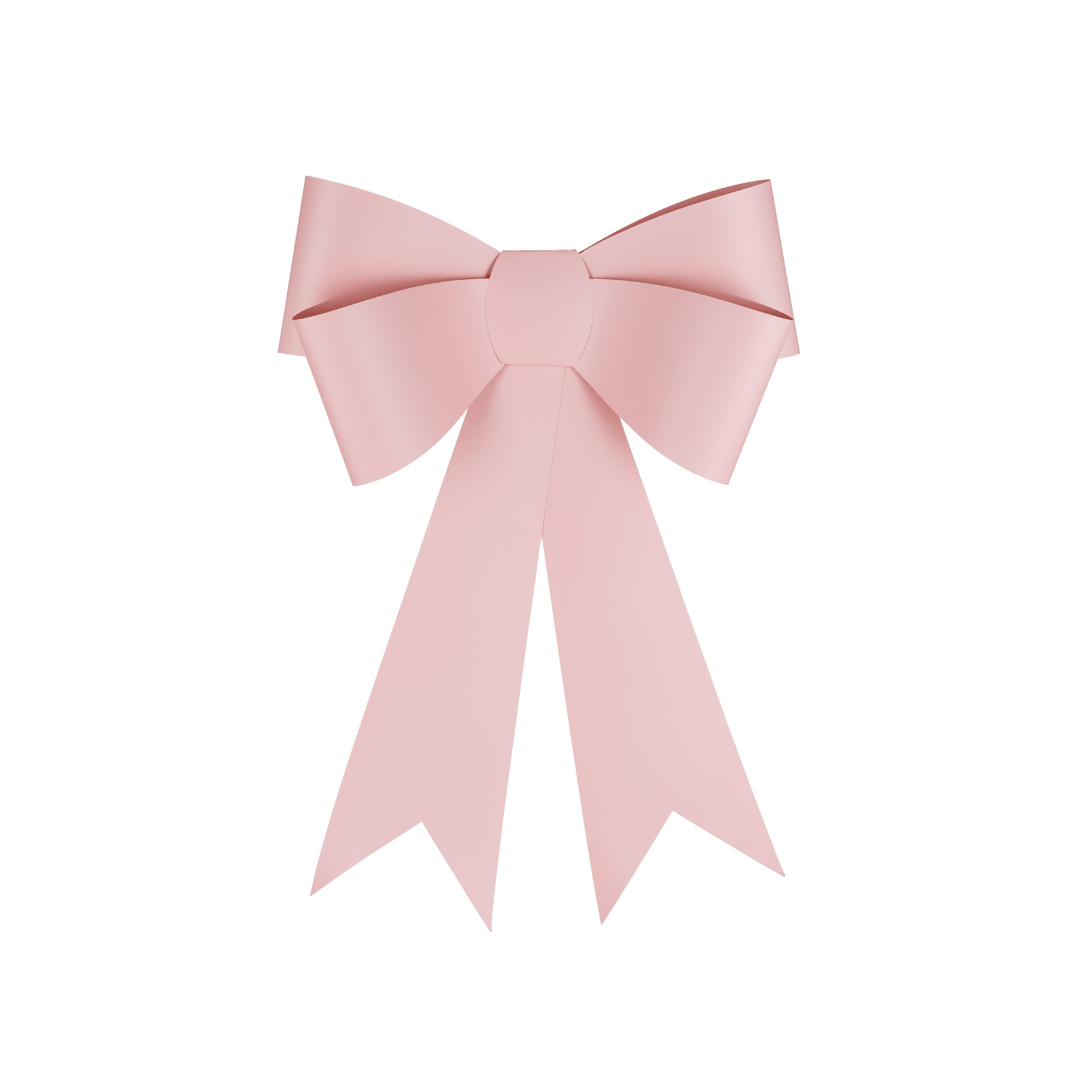 DIY Light Pink 3D Bow Decoration - Bow Decorations Bunting DIY Light Pink 3D Bow Decoration