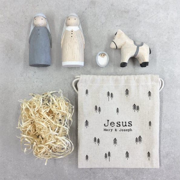 nativity set East of India Nativity Bag set - Jesus, Mary & Joseph