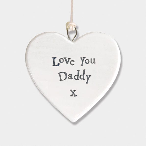 gift East of India Porcelain Heart - Love you Daddy