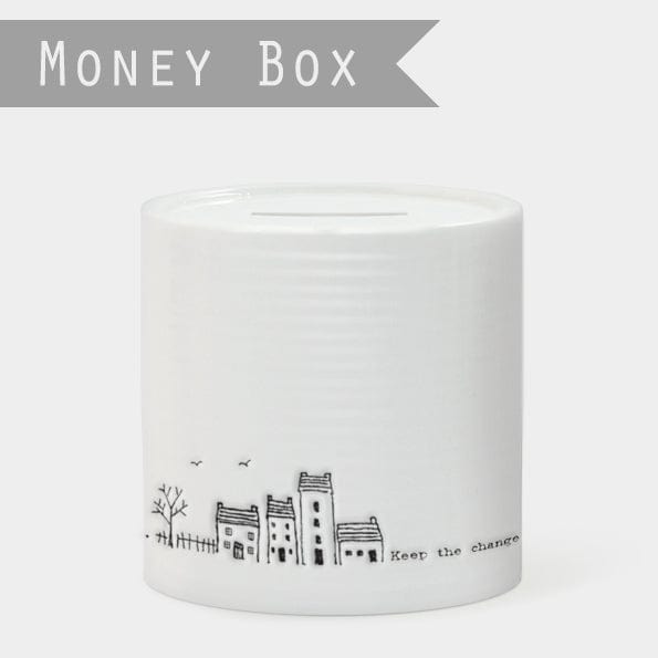 East of India Porcelain Money Box - Keep The Change ornament East of India Porcelain Money Box - Keep The Change