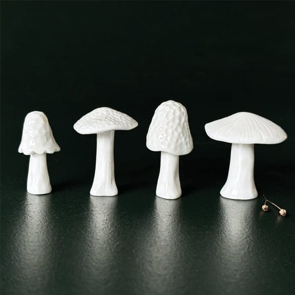 ornament East of India Porcelain Mushroom - Parasol