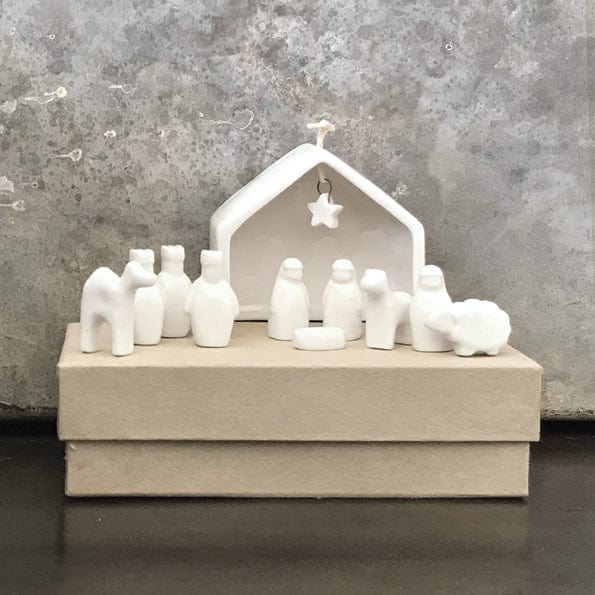 nativity set East of India Porcelain Nativity Set