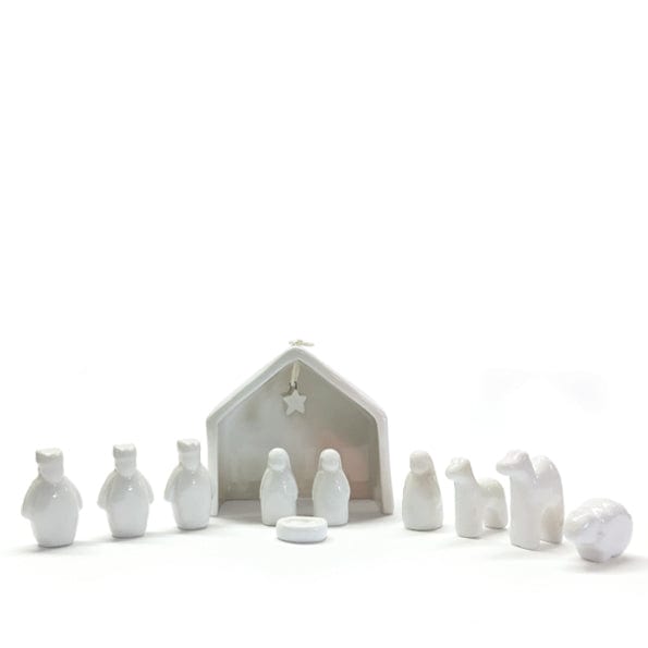 nativity set East of India Porcelain Nativity Set