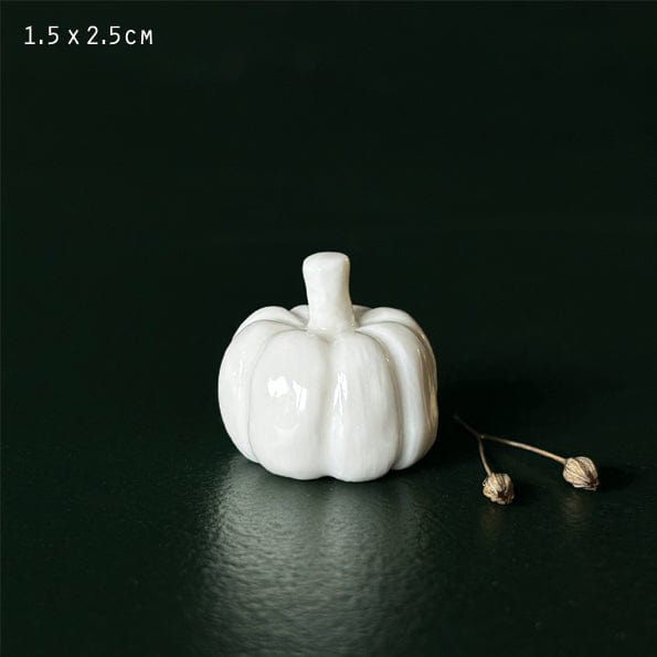 ornament East of India Porcelain Pumpkin - Tiny