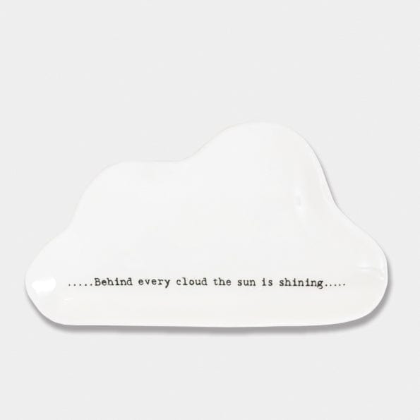 East of India Porcelain Wobbly Cloud Dish - Behind Every Cloud ring dish East of India Porcelain Wobbly Cloud Dish - Behind Every Cloud