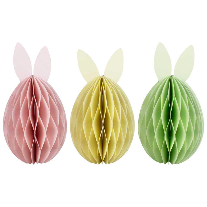 Table Decoration Easter Bunny Honeycomb Decorations x 3