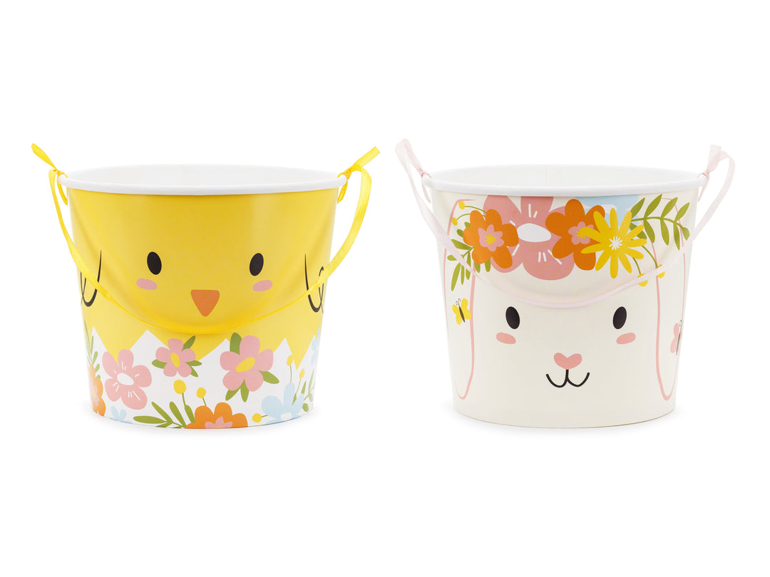 Easter Treat Buckets x 2 - Easter Supplies sweet bucket Easter Treat Buckets x 2