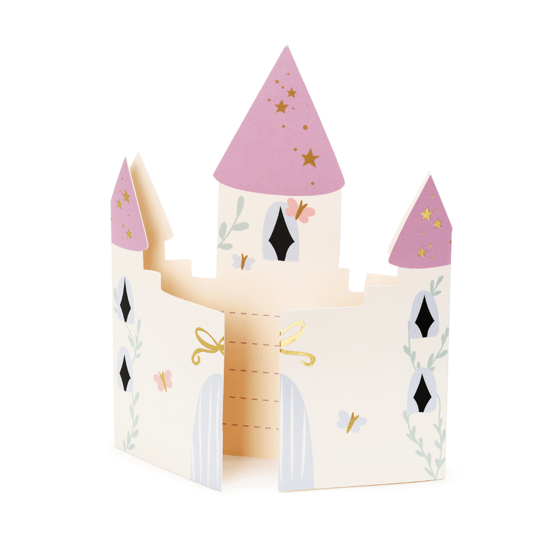 Fairytale Castle Party Invitations x 6 - Unicorn Party Supplies Invitations Fairytale Castle Party Invitations x 6