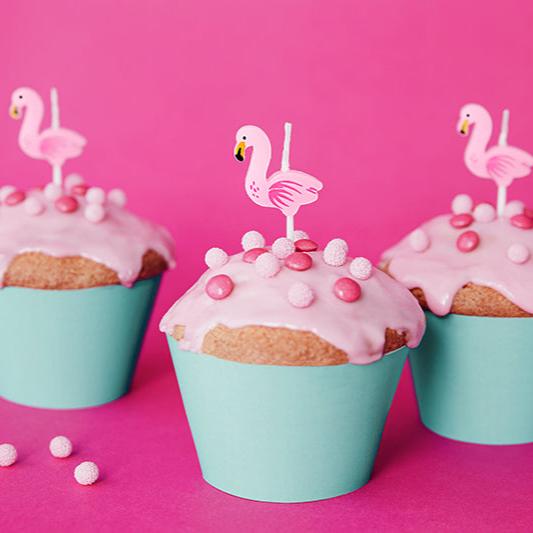 Flamingo Birthday Cake Candles x 5 - Flamingo Cake Decorations Birthday Candles Flamingo Birthday Cake Candles x 5