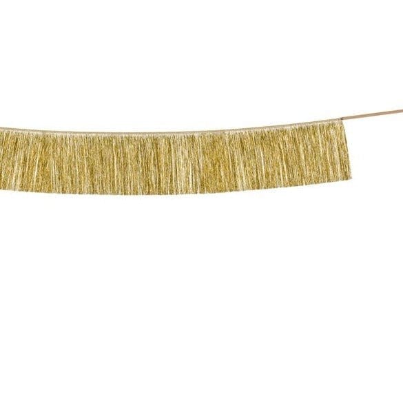 Gold Fringe Party Decoration Garland - 135cm Bunting Gold Fringe Party Garland - 135cm