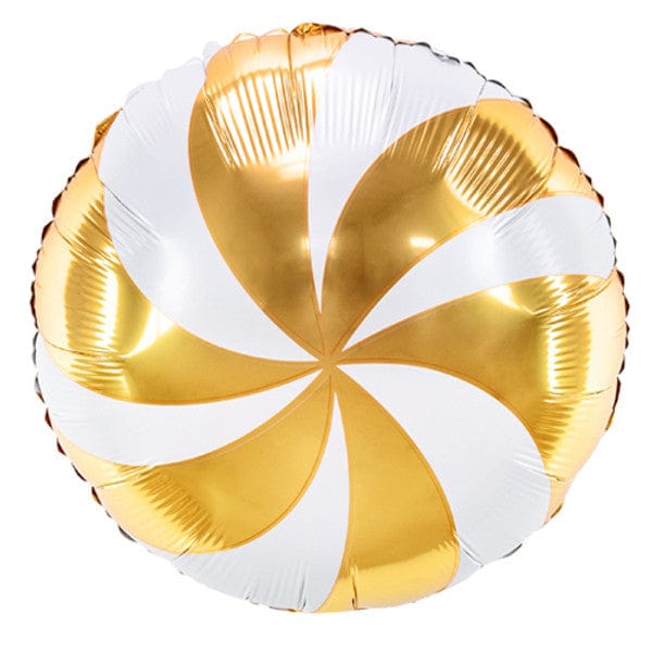 Gold & White Christmas Candy Foil Balloon (18 inch) Balloons Gold & White Christmas Candy Foil Balloon (18 inch)