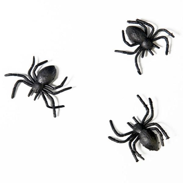 Halloween Black Spiders x 10 - Halloween Decorations Table Decoration Halloween Black Spiders x 10